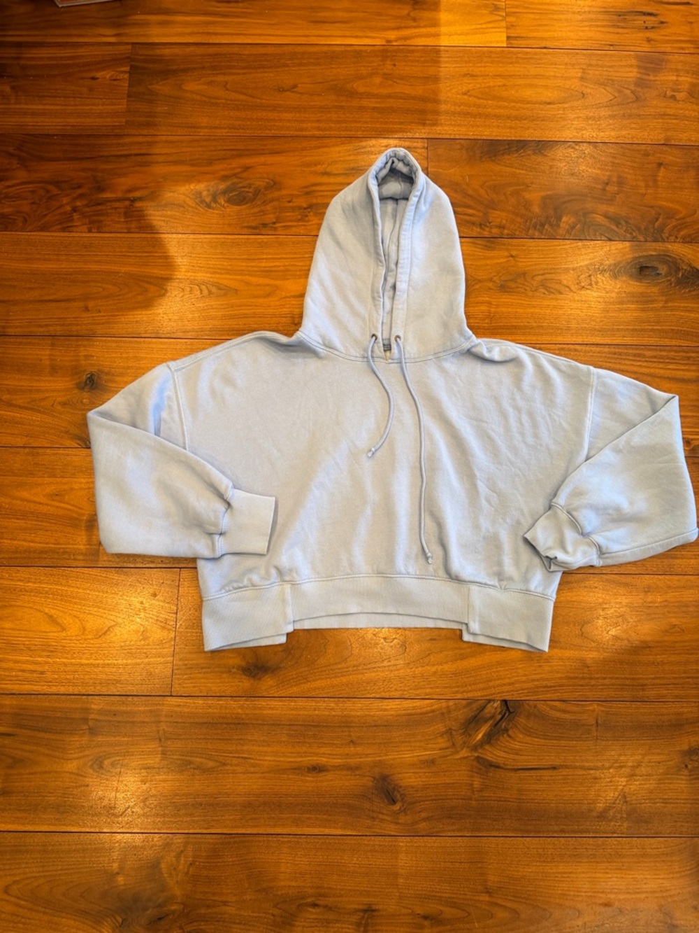 FP Movement Undefeated CroppedCropped Hoodie, light blue medium, gently worn